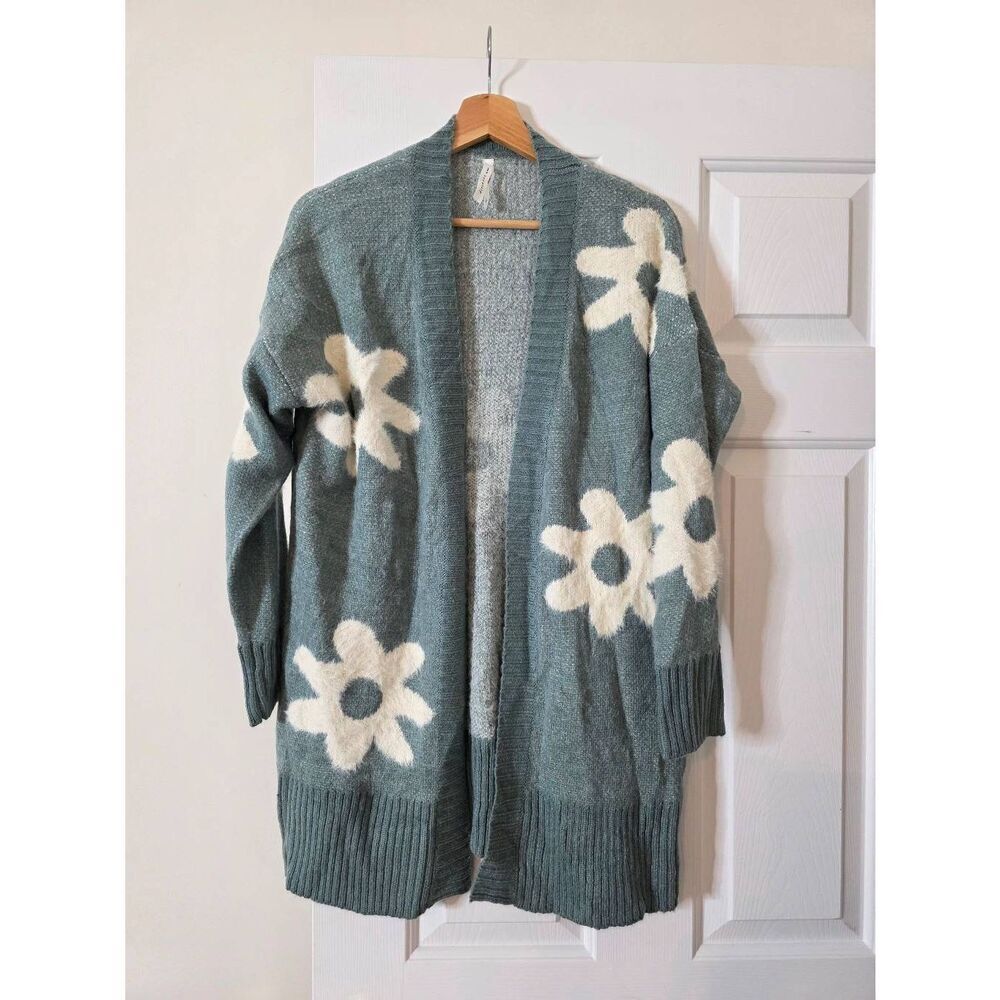 Dreamers by Debut Womens Print Cardigan Sweater XS NWT